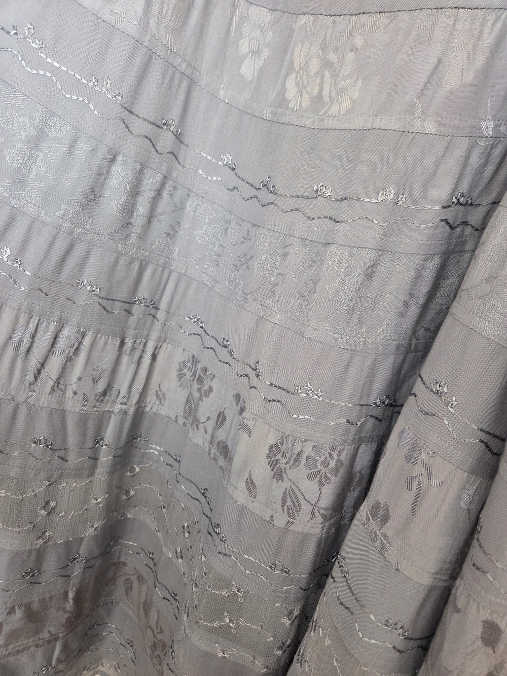 Coldwater Creek Boho Tiered Blue Maxiskirt Sz 1X Preloved - Picture 8 of 10